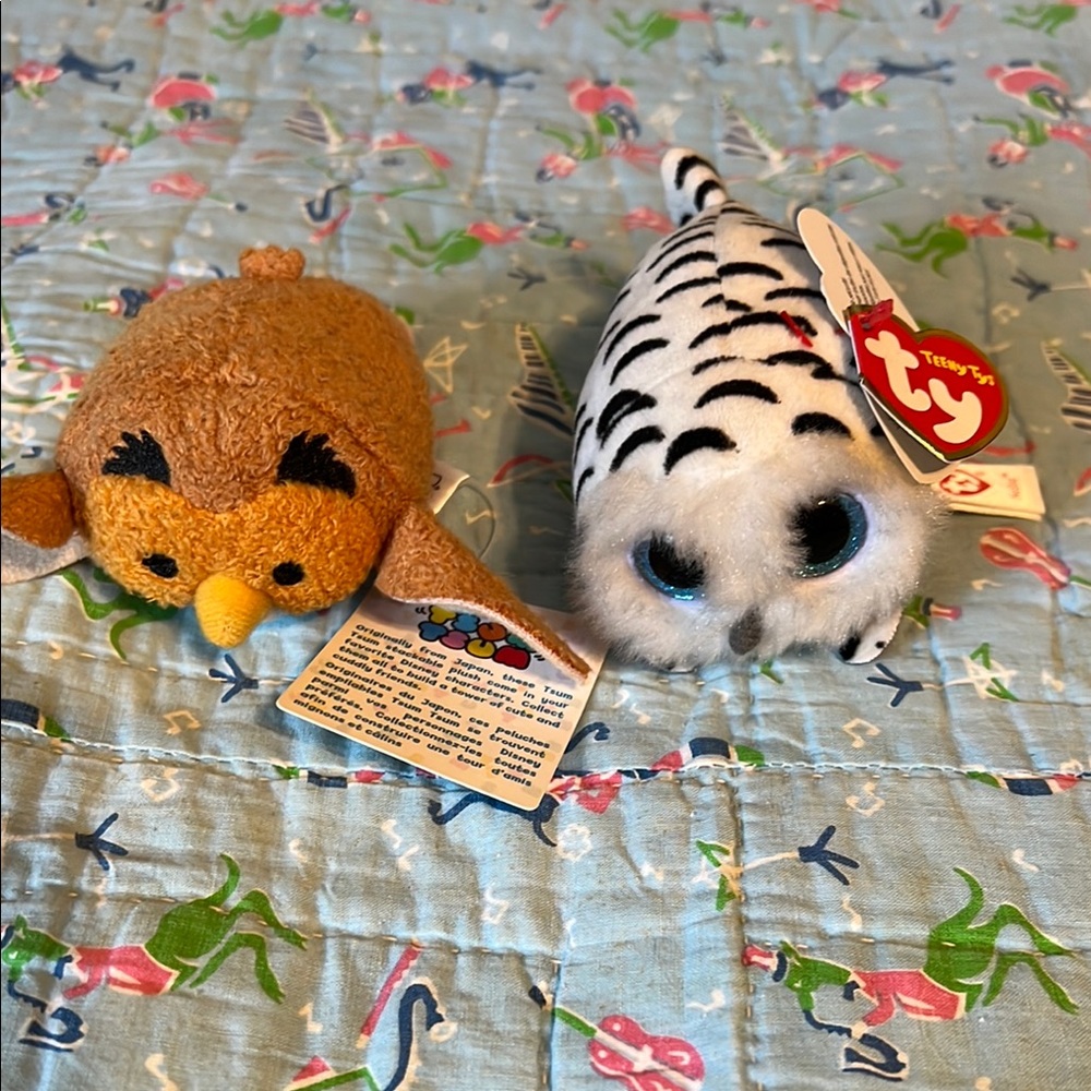 Ty Brown and White Small Pets Plush Toys